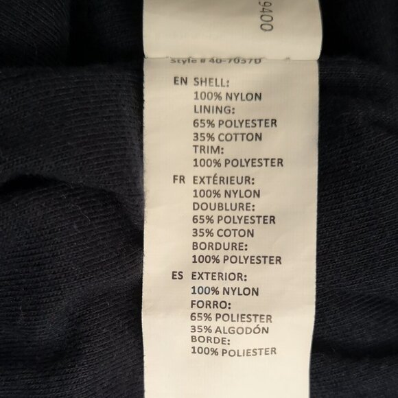 Urban Man Men's Size Large Navy Tab Collar Full Zip Lined Windbreaker - Picture 6 of 10